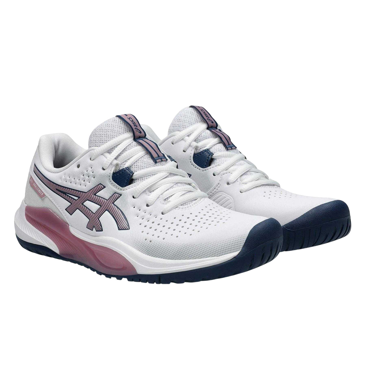 White - Pack Shot - Asics Womens-Ladies Challenger 15 Tennis Shoes