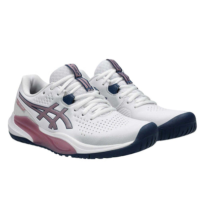 White - Pack Shot - Asics Womens-Ladies Challenger 15 Tennis Shoes