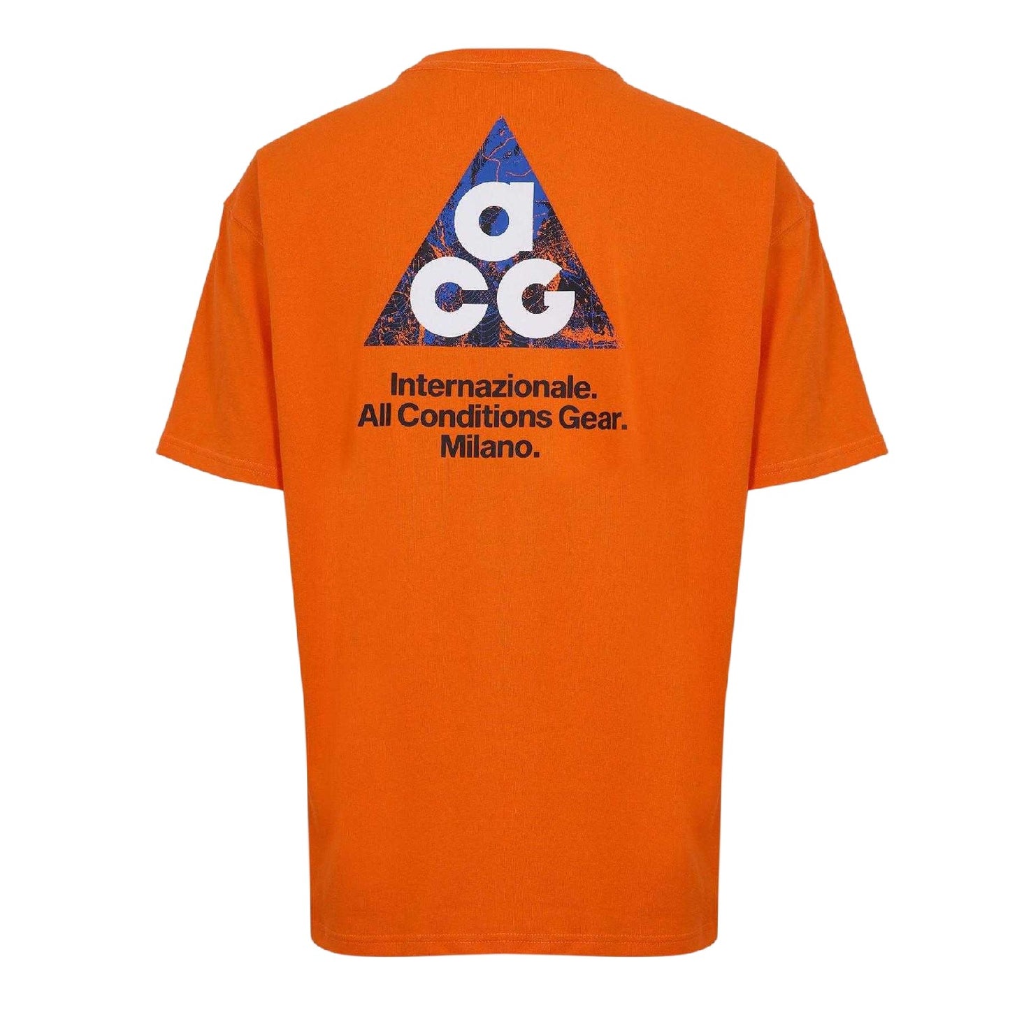 Orange-Black - Back - Nike Unisex Adult ACG Inter Milan FC T-Shirt