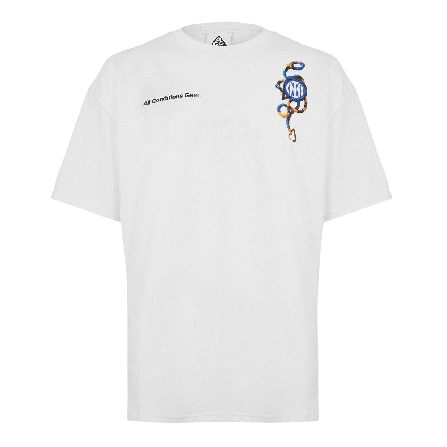 White-Blue - Front - Nike Unisex Adult ACG Inter Milan FC T-Shirt