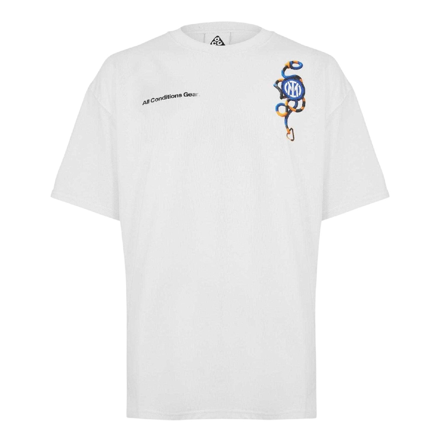 White-Blue - Front - Nike Unisex Adult ACG Inter Milan FC T-Shirt