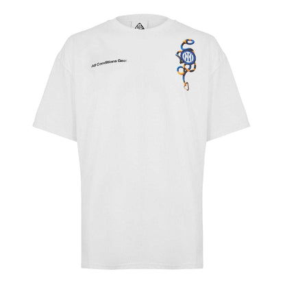 White-Blue - Front - Nike Unisex Adult ACG Inter Milan FC T-Shirt