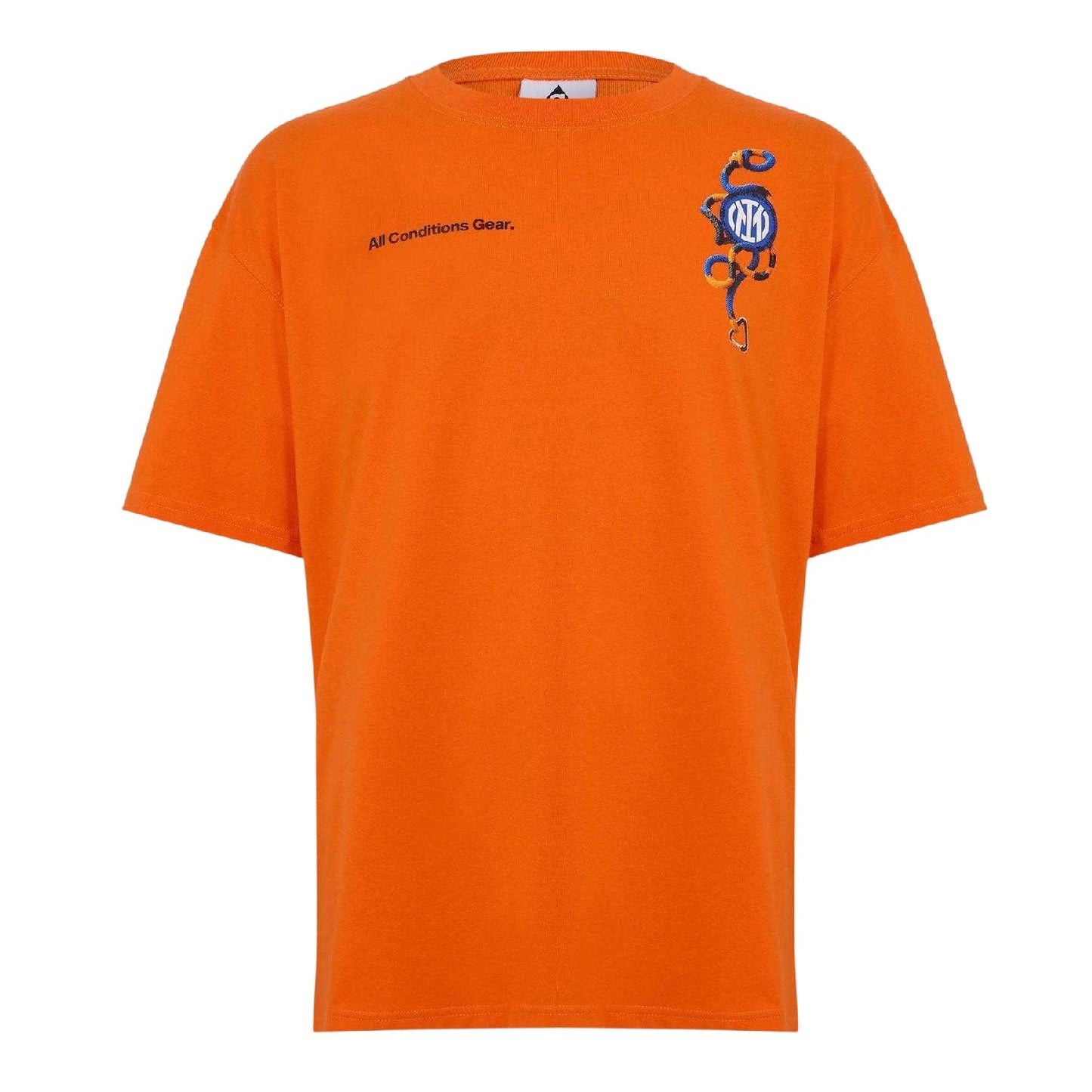 Orange-Black - Front - Nike Unisex Adult ACG Inter Milan FC T-Shirt