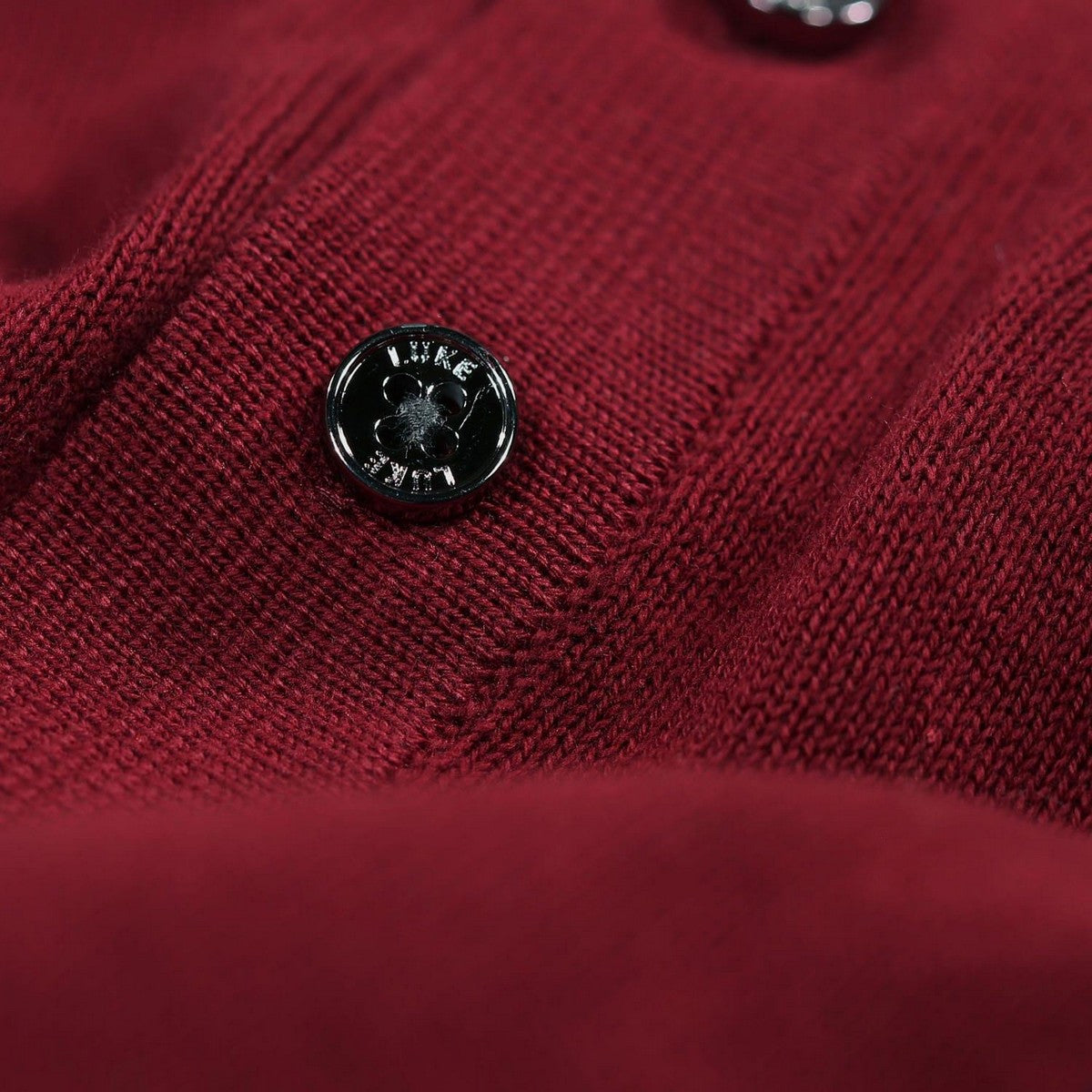 Red - Side - Luke 1977 Mens Venice Knitted Long-Sleeved Polo Shirt