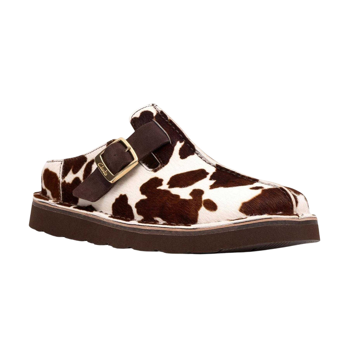 Cowhide - Pack Shot - Clarks Womens-Ladies Solsbury Suede Flat Mules
