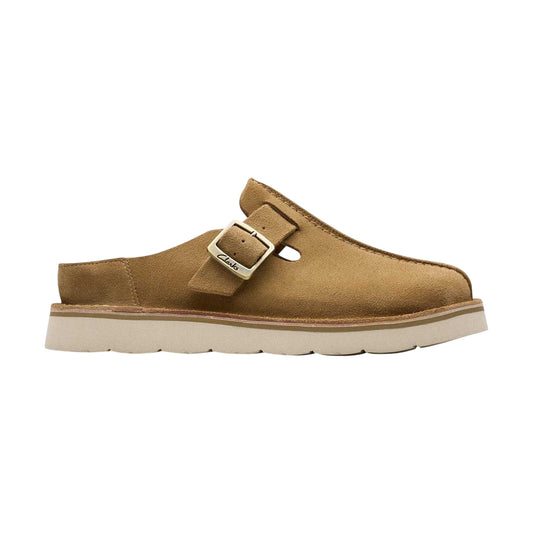 Dark Sand - Front - Clarks Womens-Ladies Solsbury Suede Flat Mules