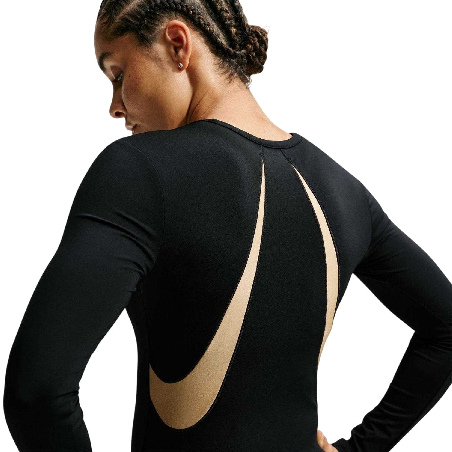 Black - Back - Nike Womens-Ladies Dri-FIT Top
