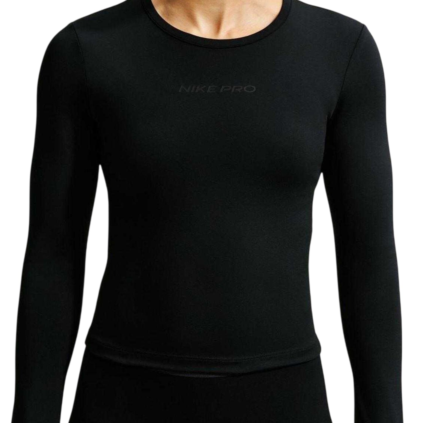 Black - Side - Nike Womens-Ladies Dri-FIT Top