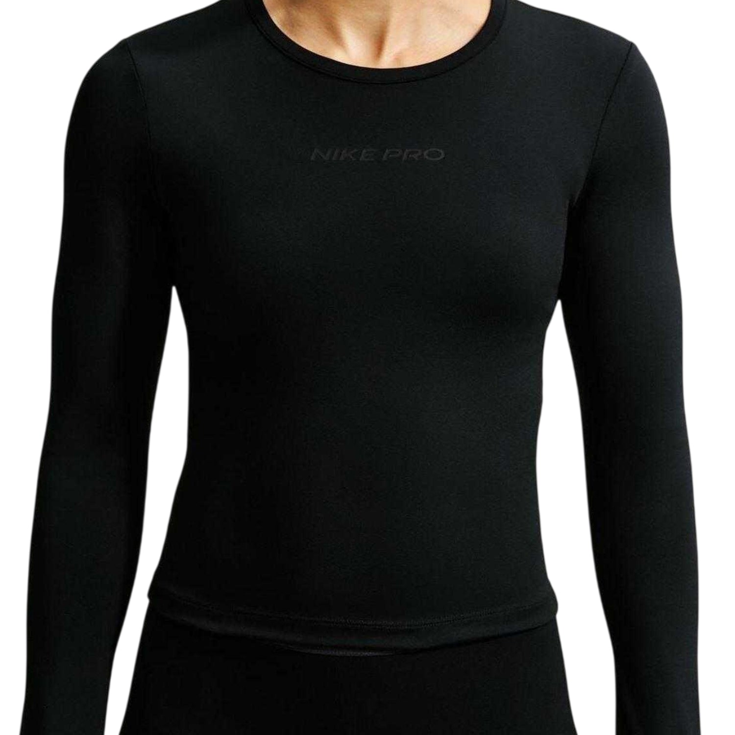 Black - Side - Nike Womens-Ladies Dri-FIT Top
