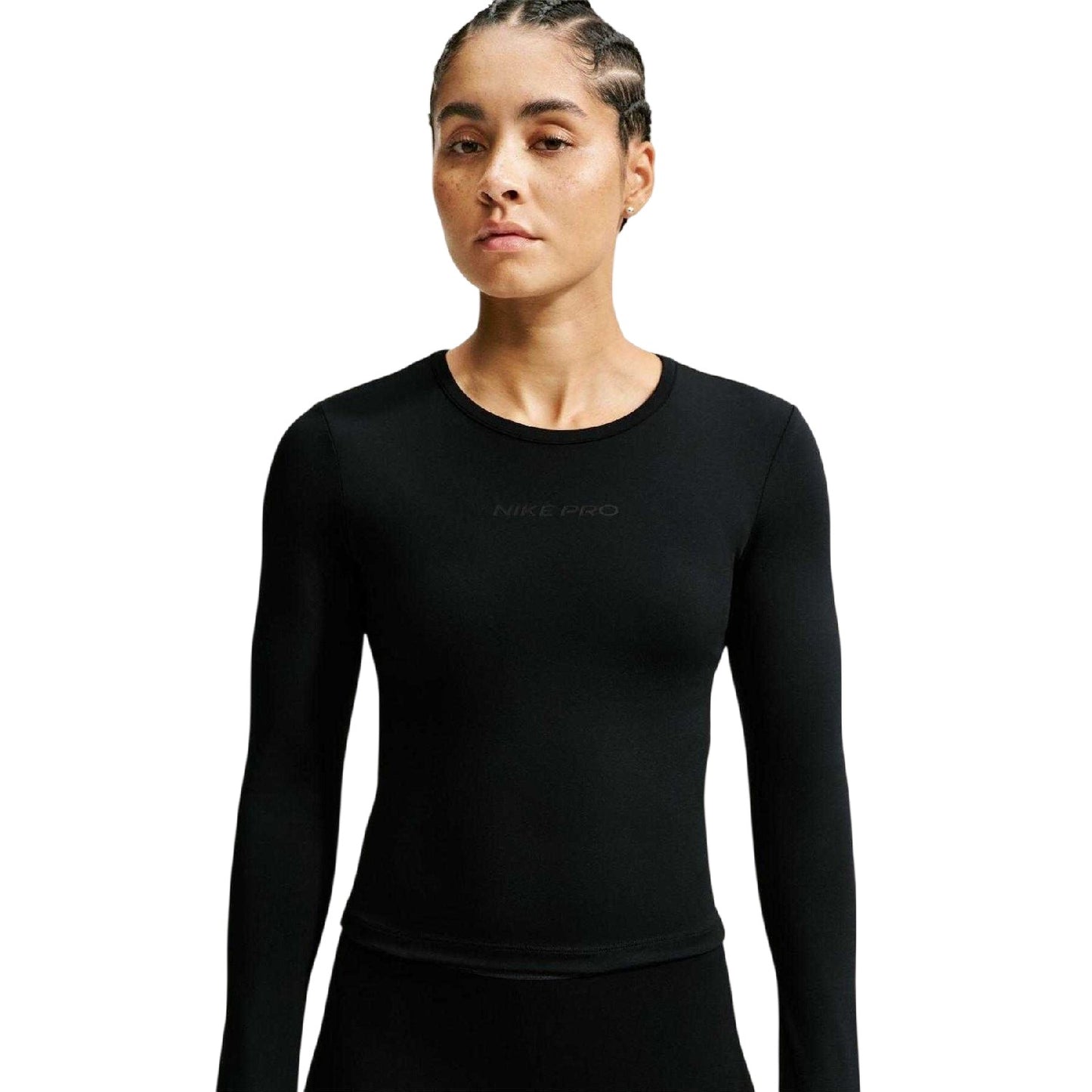 Black - Front - Nike Womens-Ladies Dri-FIT Top