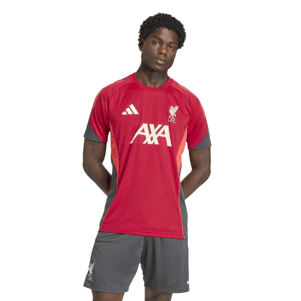 Red-White - Lifestyle - Adidas Mens Tiro 25 Liverpool FC Training Jersey