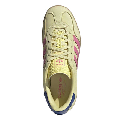 Yellow-Pink - Lifestyle - Adidas Womens-Ladies Gazelle Retro Suede Trainers