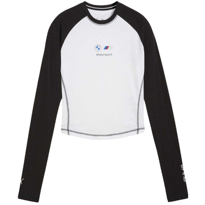 Puma White - Front - Puma Womens-Ladies Motorsport Long-Sleeved T-Shirt