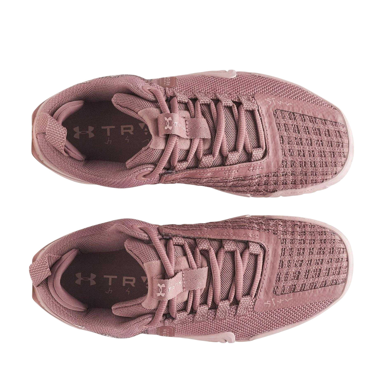 Brown - Side - Under Armour Womens-Ladies Tribase Reign Shoes