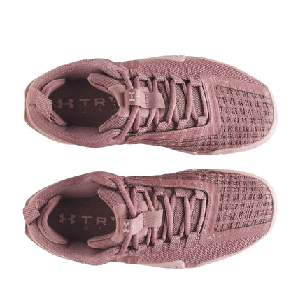 Brown - Side - Under Armour Womens-Ladies Tribase Reign Shoes