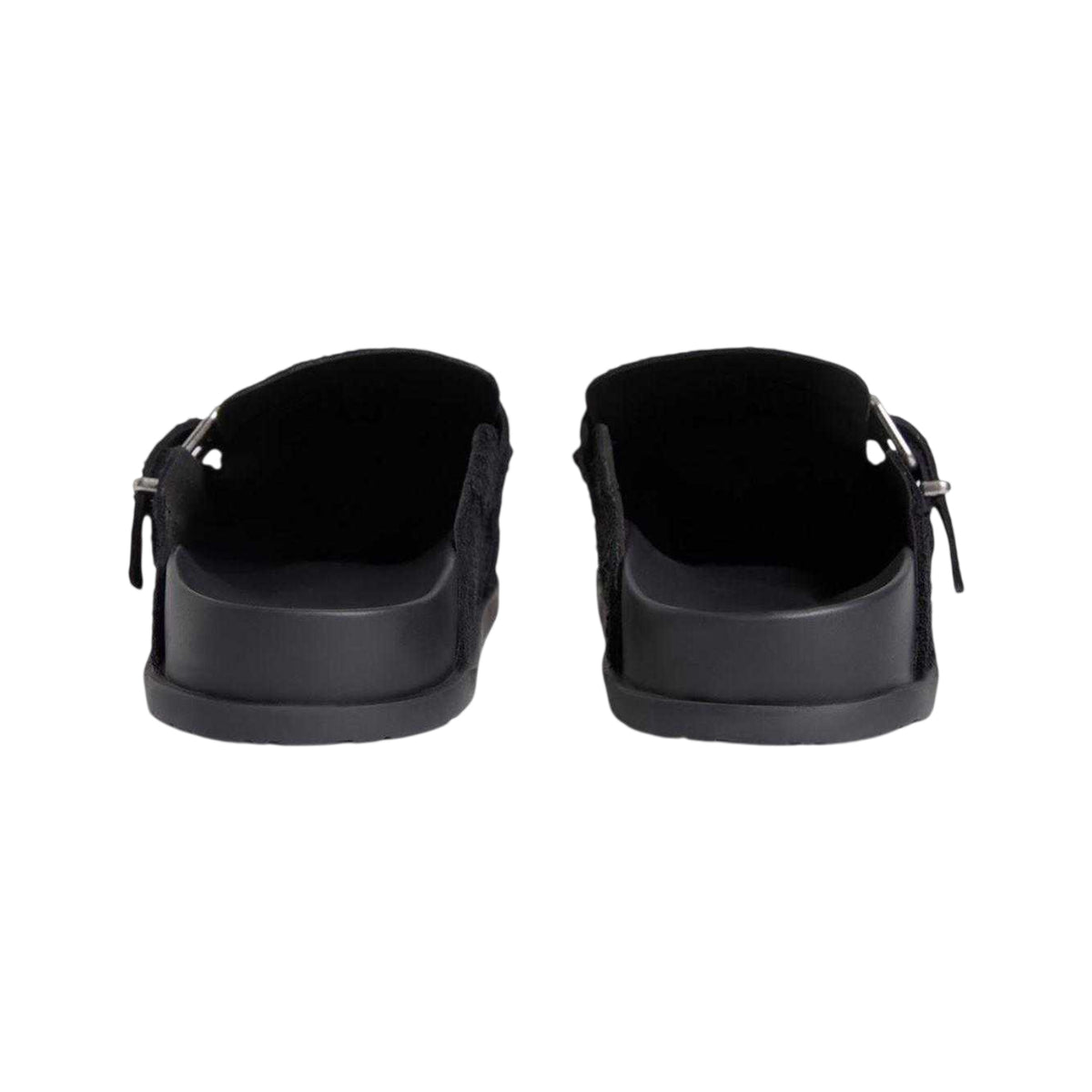 Black - Back - Tommy Jeans Mens Suede Slip-on Mules