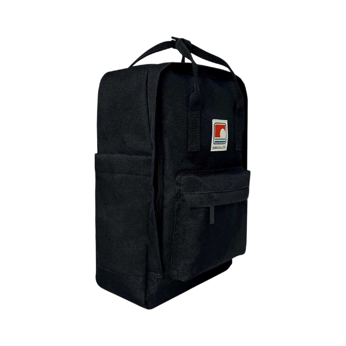 Black - Side - SoulCal Grab Handle Backpack