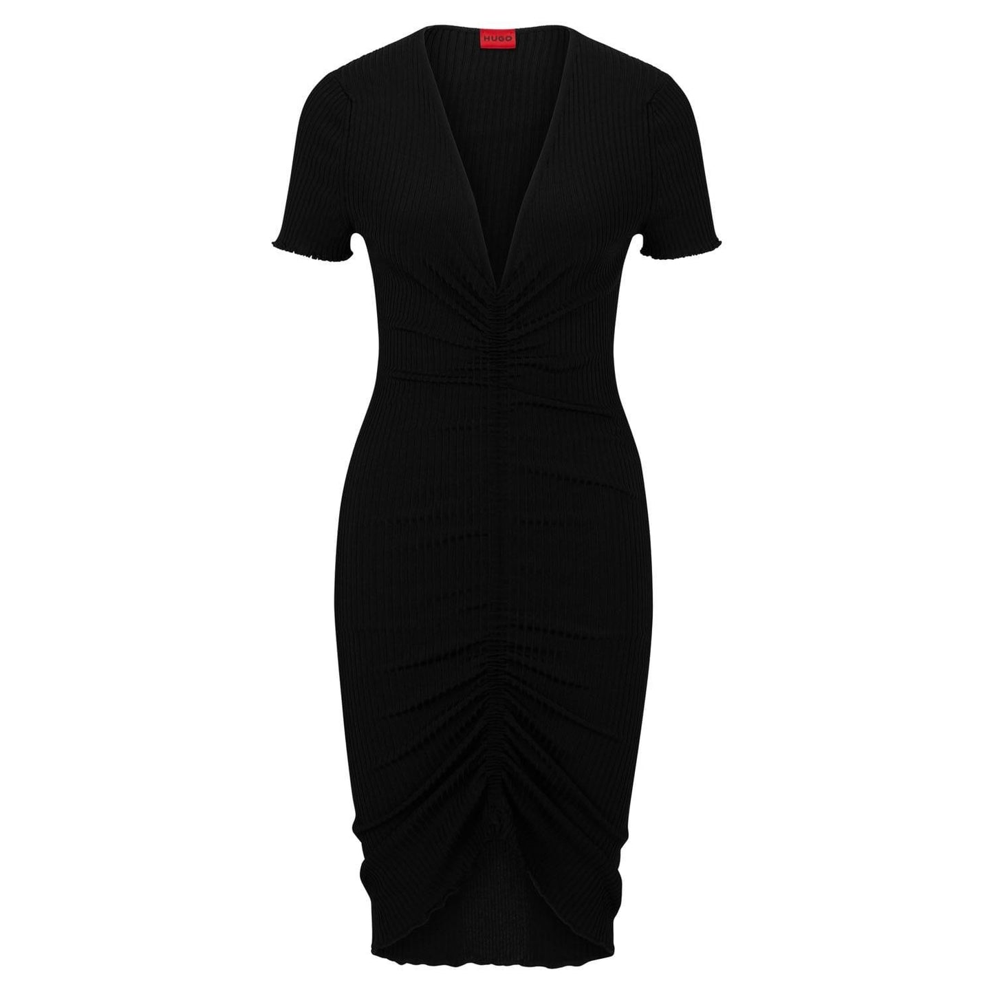 Black - Front - Hugo Womens-Ladies Slisser Dress