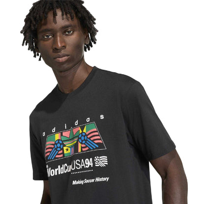 Black - Side - Adidas Mens USA 94 T-Shirt