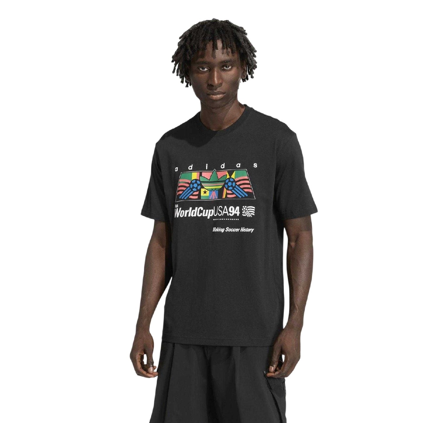 Black - Lifestyle - Adidas Mens USA 94 T-Shirt