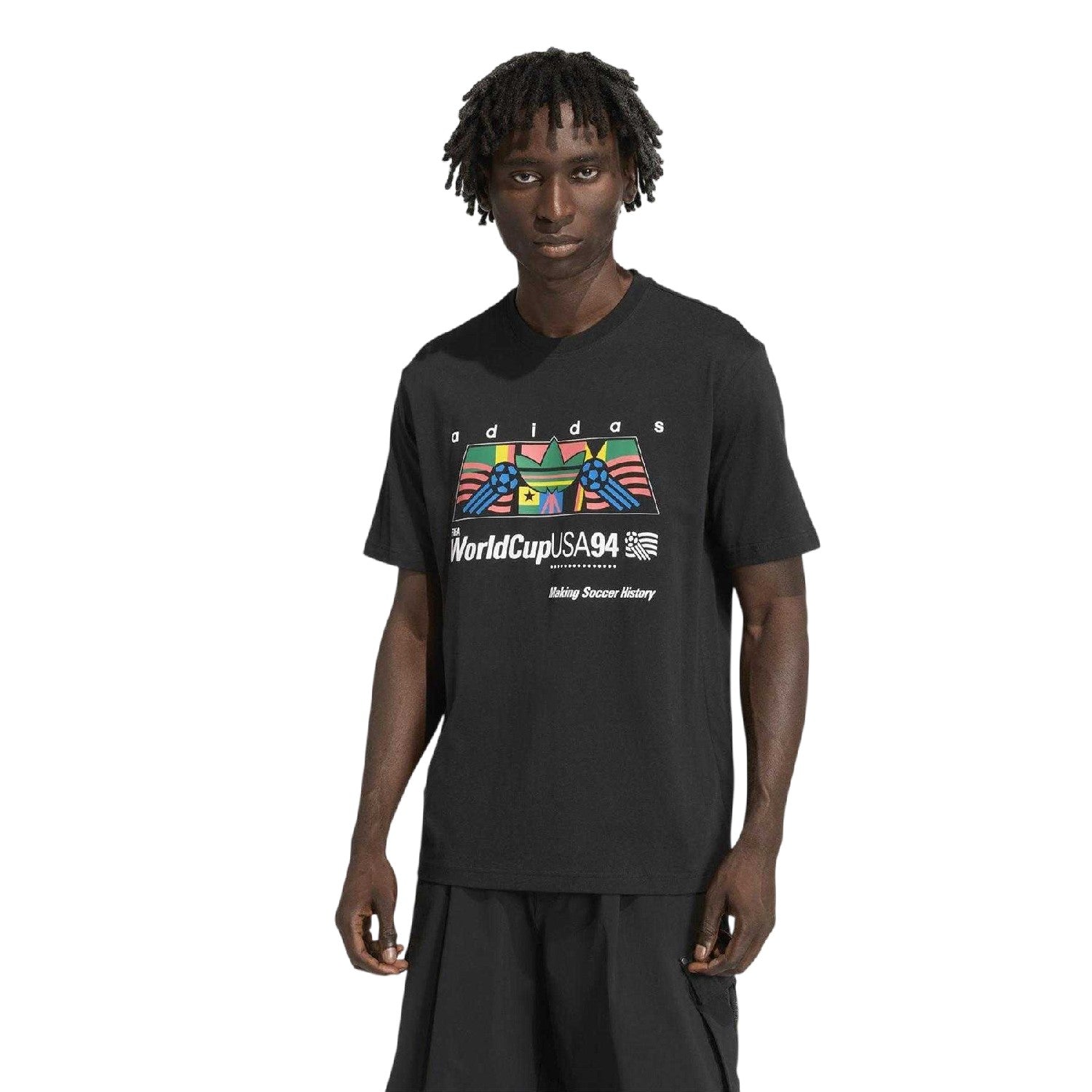 Black - Lifestyle - Adidas Mens USA 94 T-Shirt