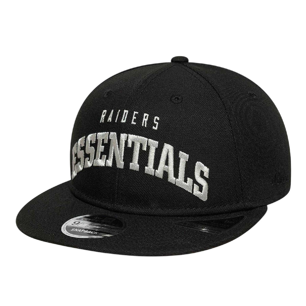 Black - Side - Fear Of God Essentials Raiders New Era Snapback Cap