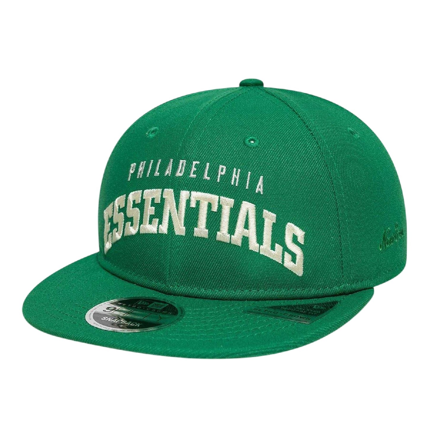 Green - Side - Fear Of God Essentials Philadelphia New Era Snapback Cap