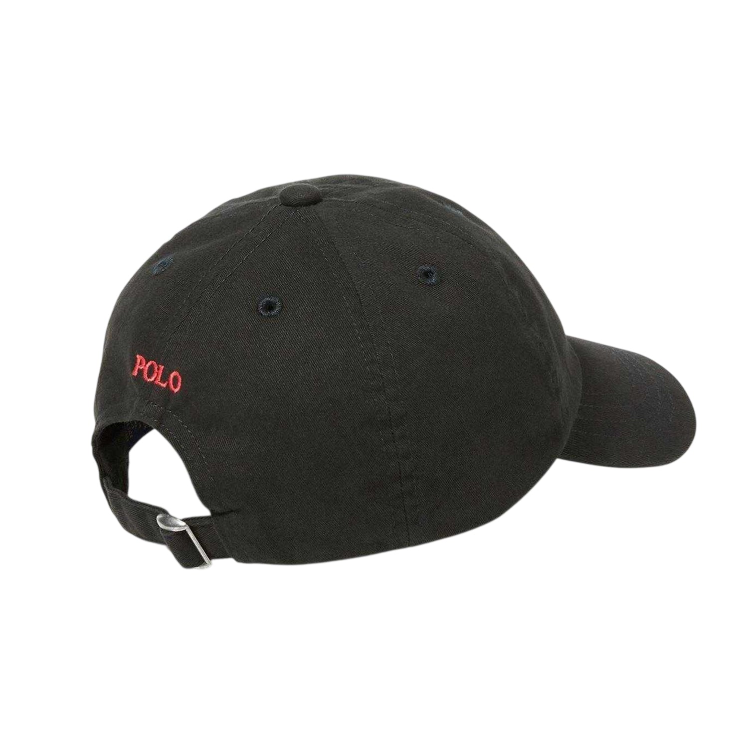 Black - Back - Ralph Lauren Childrens-Kids Polo Embroidered Logo Baseball Cap