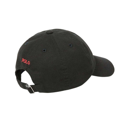 Black - Back - Ralph Lauren Childrens-Kids Polo Embroidered Logo Baseball Cap