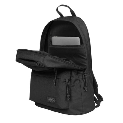 Black - Side - Eastpak Padded Double Pocket Backpack