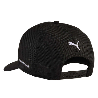 Black - Back - Puma Mens Porsche League Trucker Cap