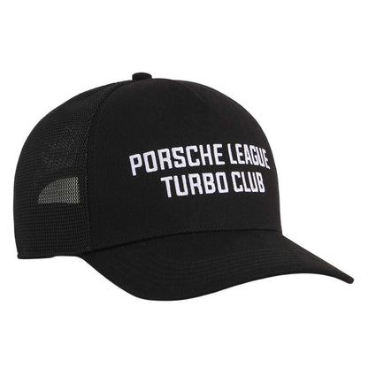 Black - Front - Puma Mens Porsche League Trucker Cap
