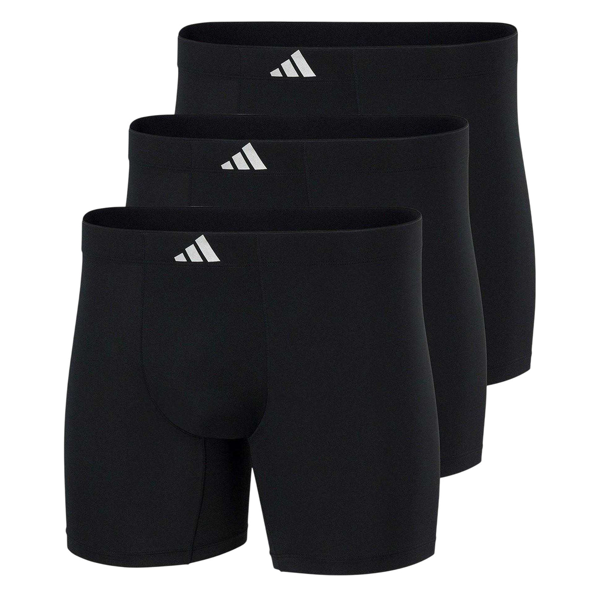 Black - Front - Adidas Mens Active Microtech Boxer Briefs