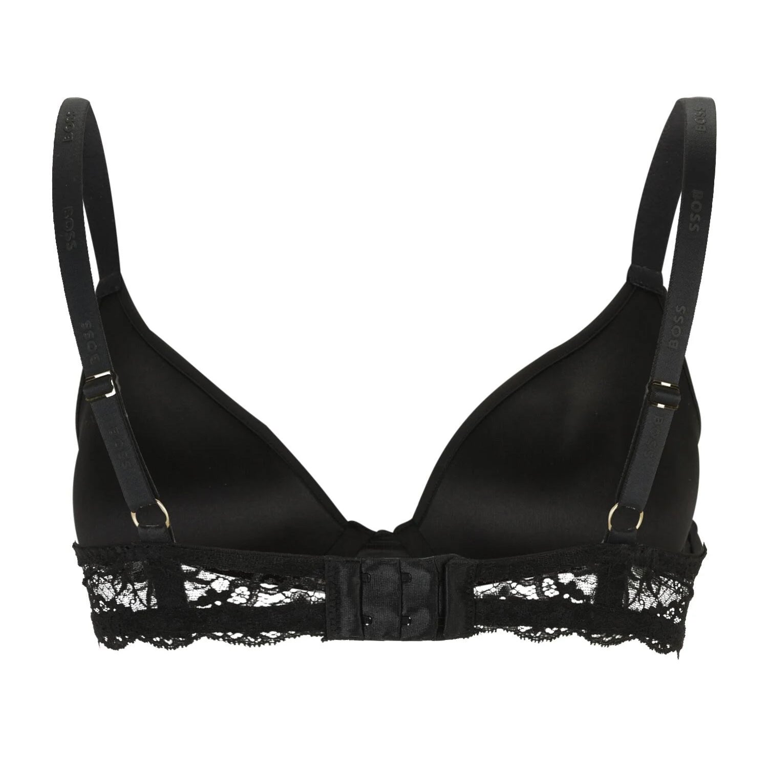 Black - Back - Boss Womens-Ladies Lace Underwired Bra