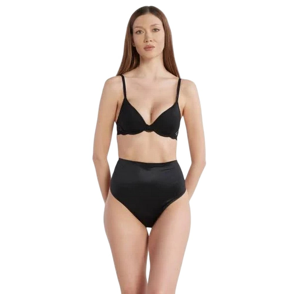Black - Side - Boss Womens-Ladies Lace Underwired Bra