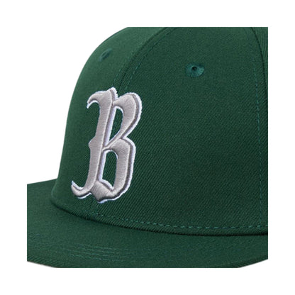 Green - Side - Initial Mens Embroidered Logo Baseball Cap