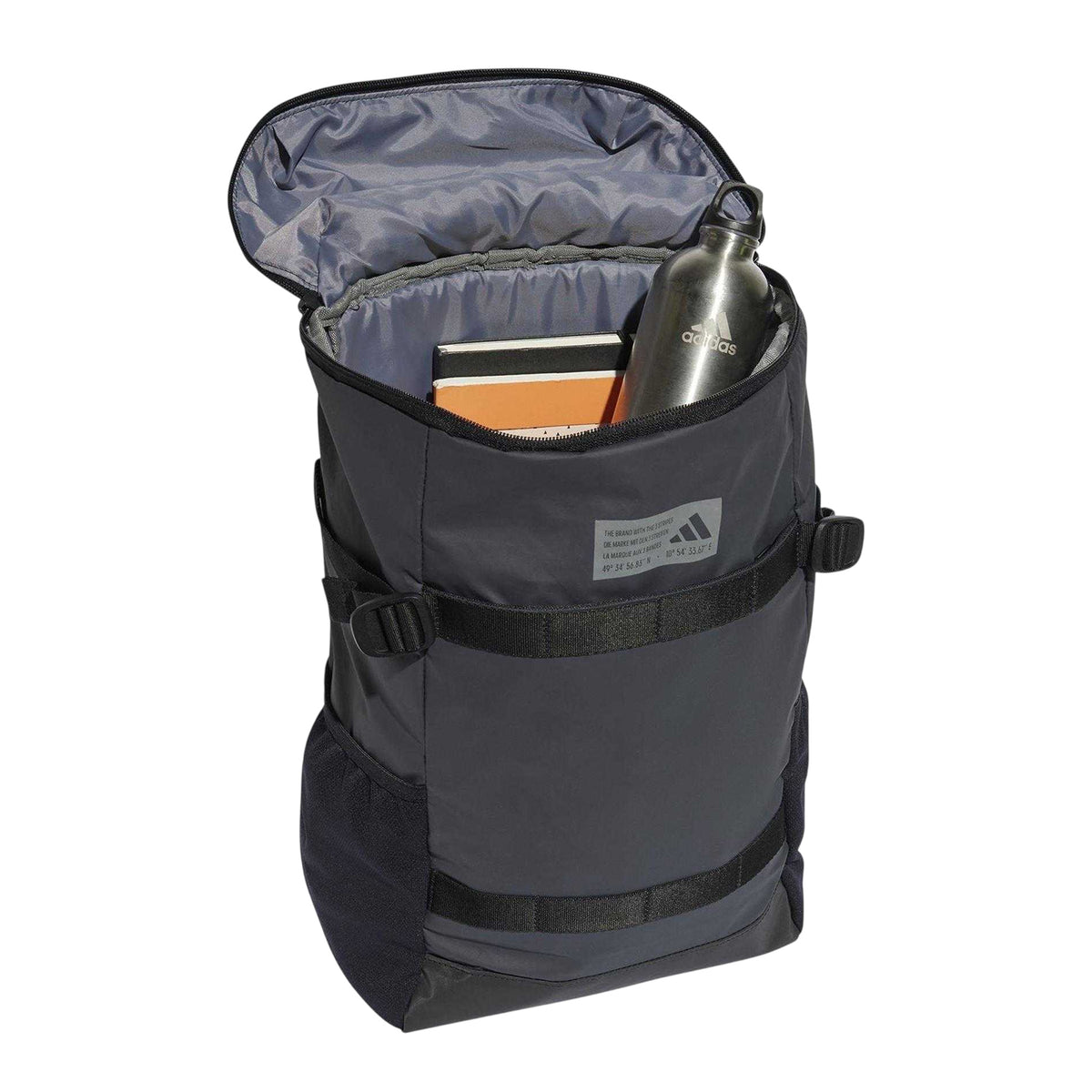 Black - Lifestyle - Adidas Hybrid Roll Top Utility Backpack