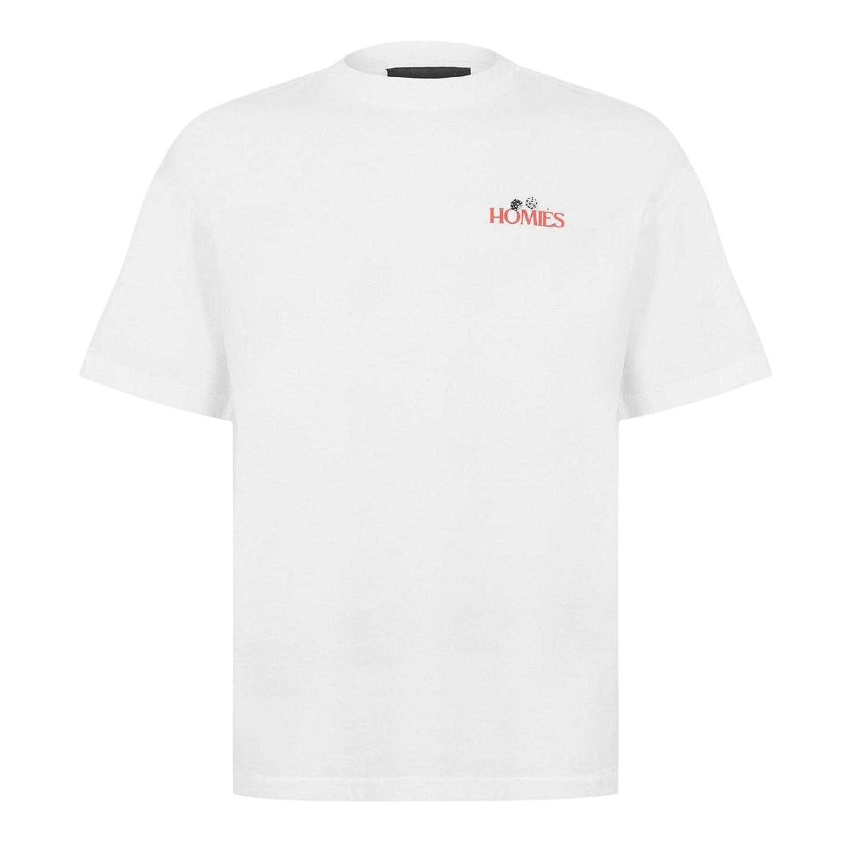 Vintage White - Front - Homies Marbella Mens Backgammon T-Shirt