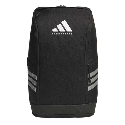 Black - Front - Adidas Premier 3 Stripes Basketball Backpack