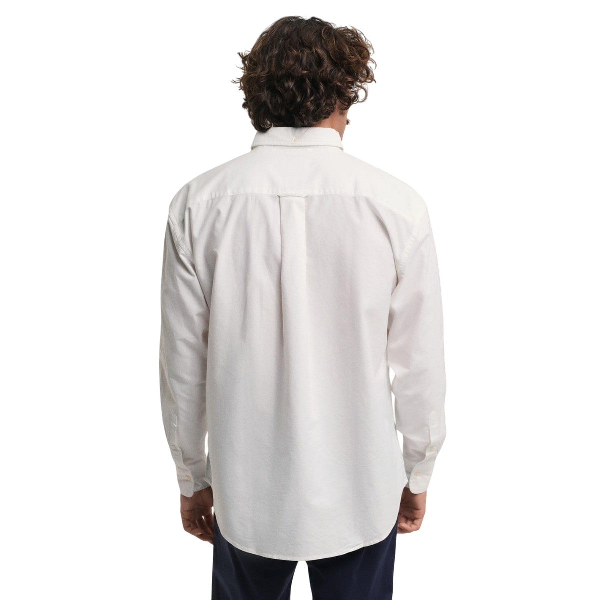 White - Back - Gant Mens Oxford Relaxed Fit Shirt