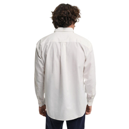 White - Back - Gant Mens Oxford Relaxed Fit Shirt