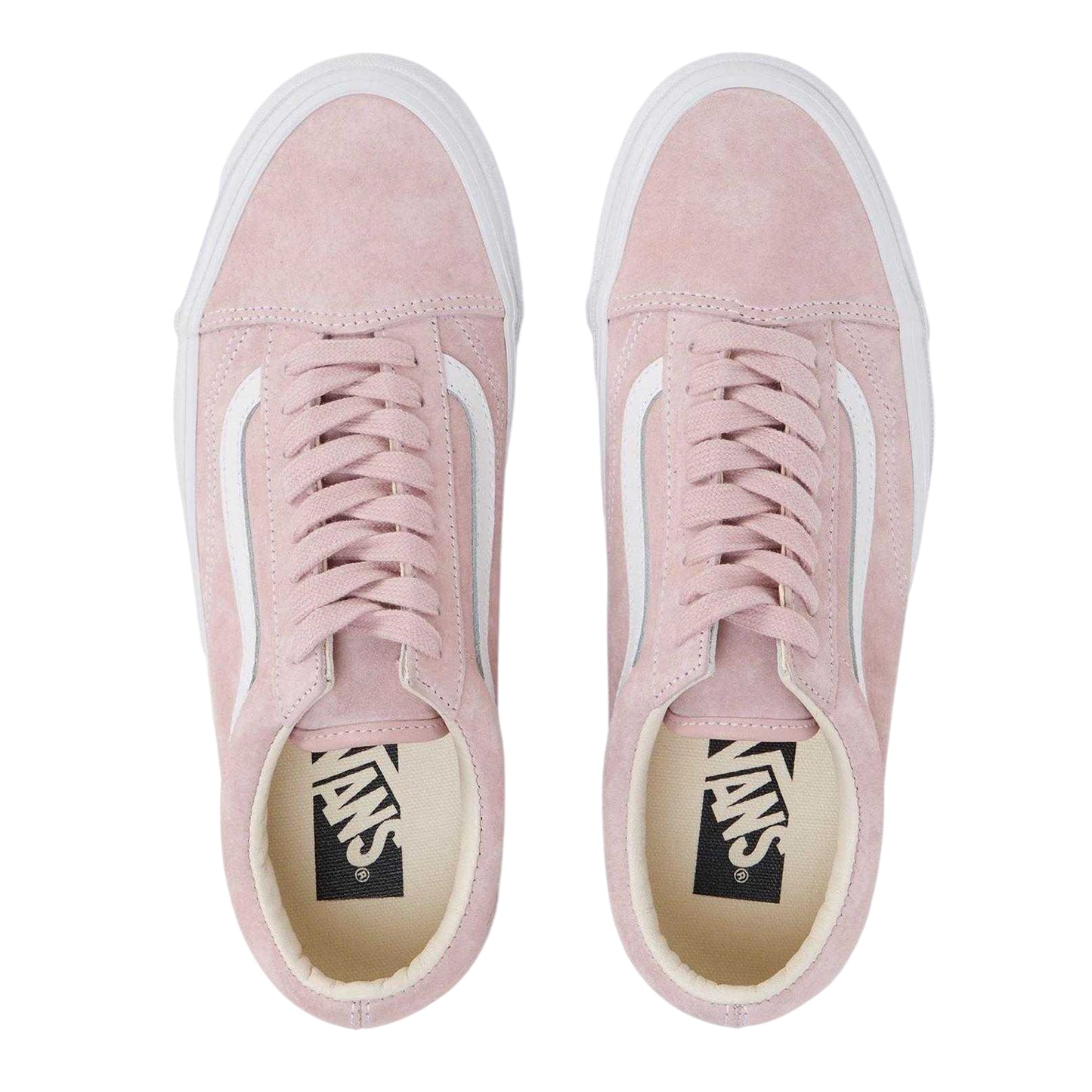 Sepia Rose - Side - Vans Womens-Ladies Old Skool Suede Trainers
