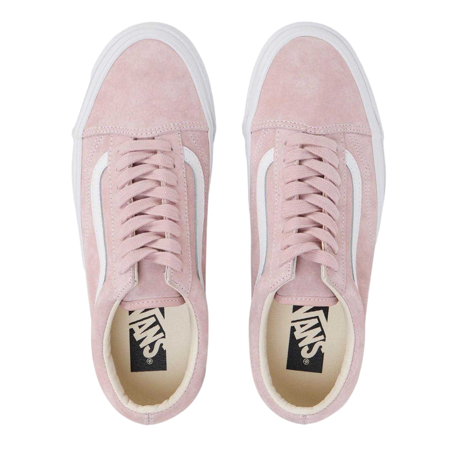 Sepia Rose - Side - Vans Womens-Ladies Old Skool Suede Trainers