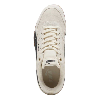 Beige-Gum - Lifestyle - Puma Womens-Ladies Donna Leather Trainers