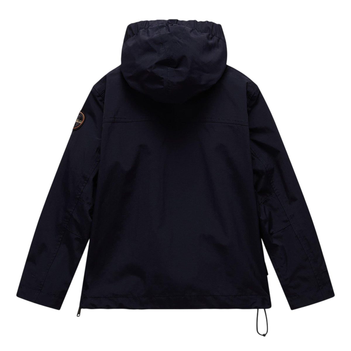 Marine Blue - Back - Napapijri Childrens-Kids Solid Water Repellent Hooded Jacket