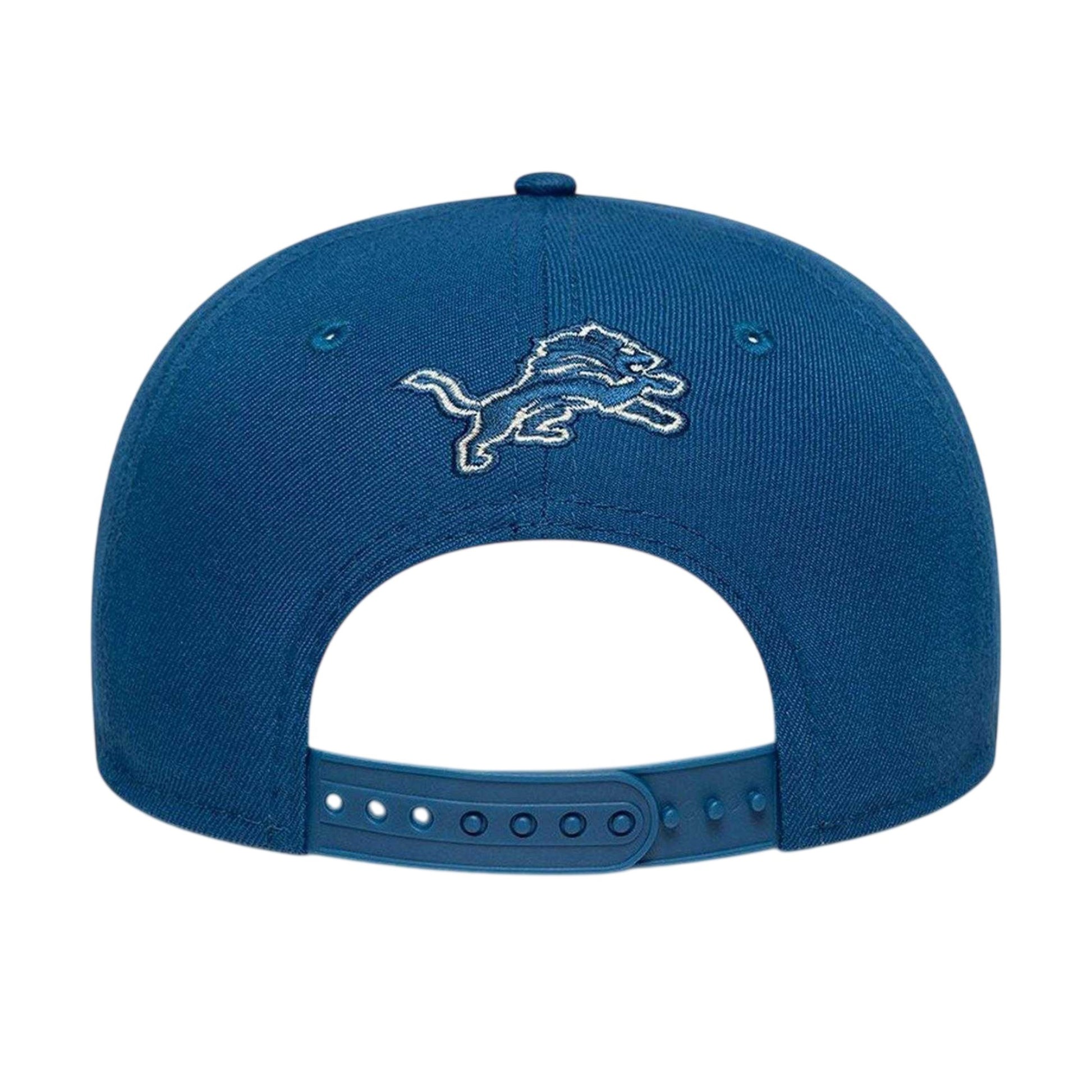 Blue - Back - Fear Of God Essentials Unisex Adult Detroit Lions New Era Snapback Cap