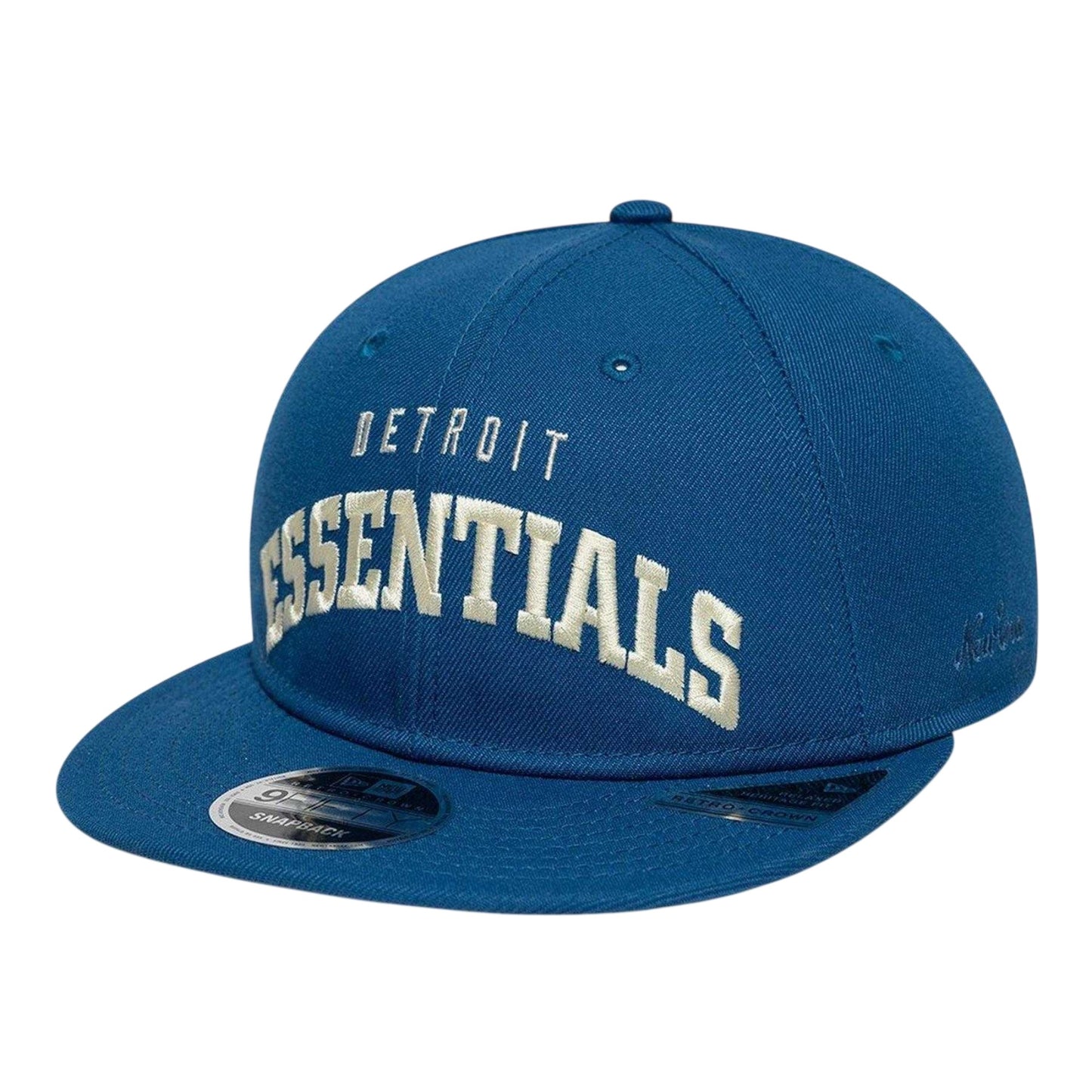 Blue - Side - Fear Of God Essentials Unisex Adult Detroit Lions New Era Snapback Cap