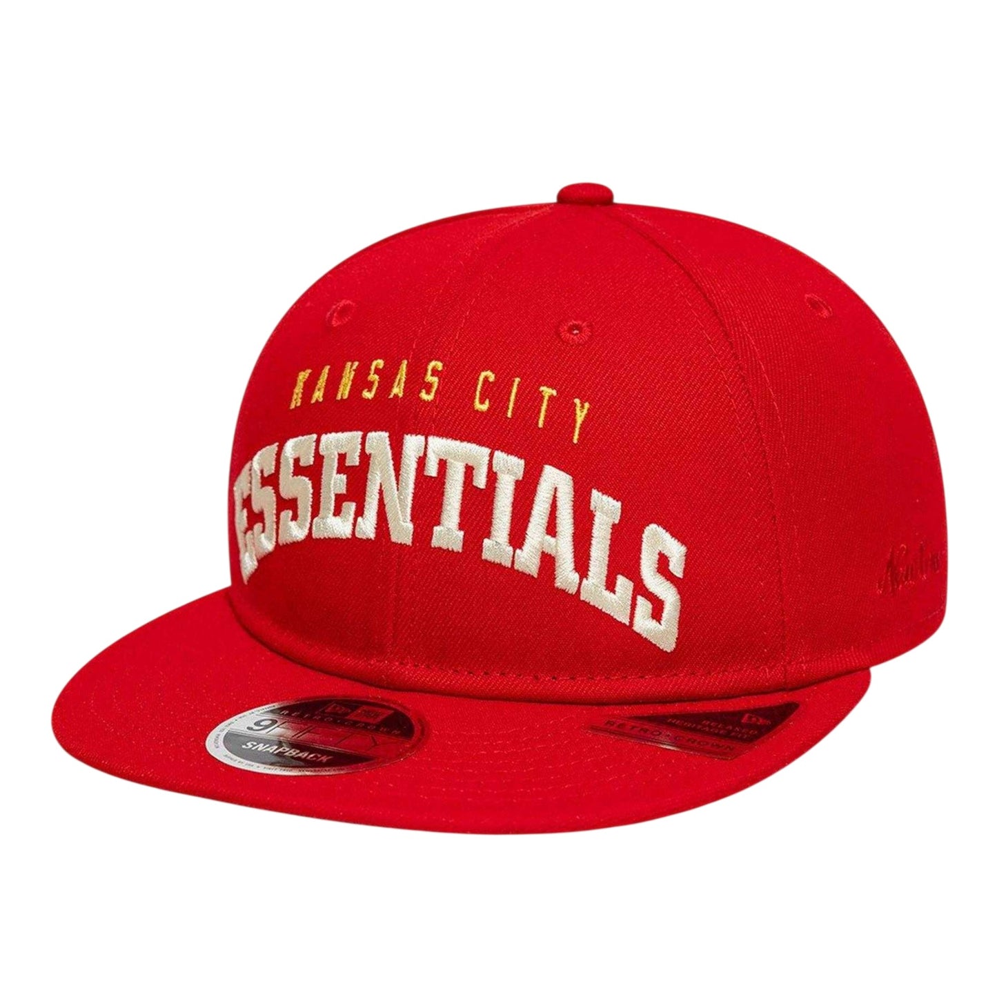 Red - Side - Fear Of God Essentials Unisex Adult Kansas City Chiefs New Era Snapback Cap