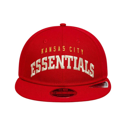 Red - Front - Fear Of God Essentials Unisex Adult Kansas City Chiefs New Era Snapback Cap