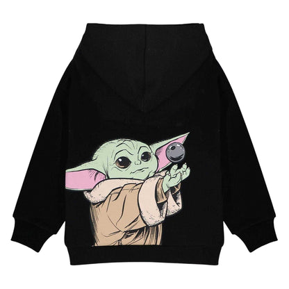 Black - Back - Star Wars: The Mandalorian Childrens-Kids Grogu Back Print Hoodie